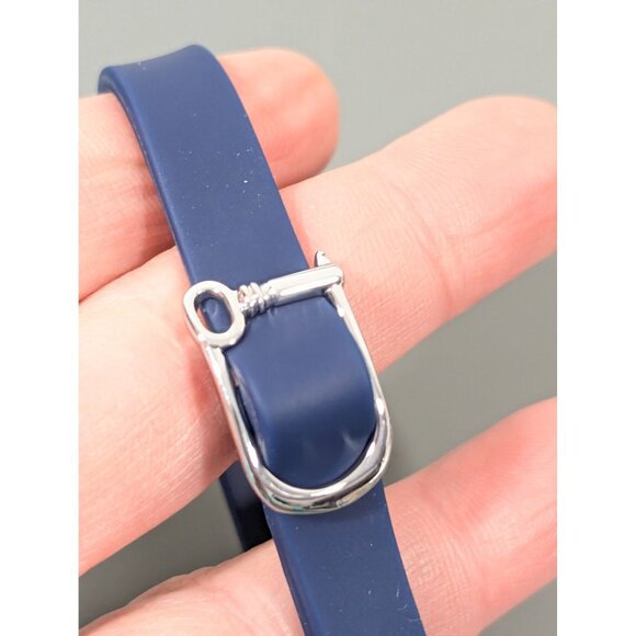 Keep Collective Navy Blue Silicone Jelly Adjustable Bracelet for Charms - Picture 3 of 6